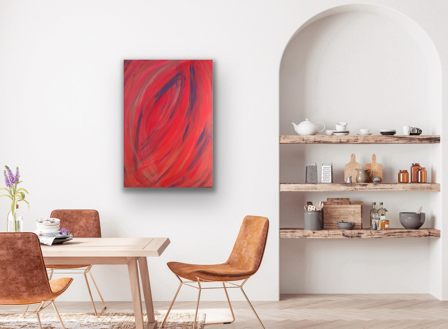 V Collection - pink/orange // 70x100 cm